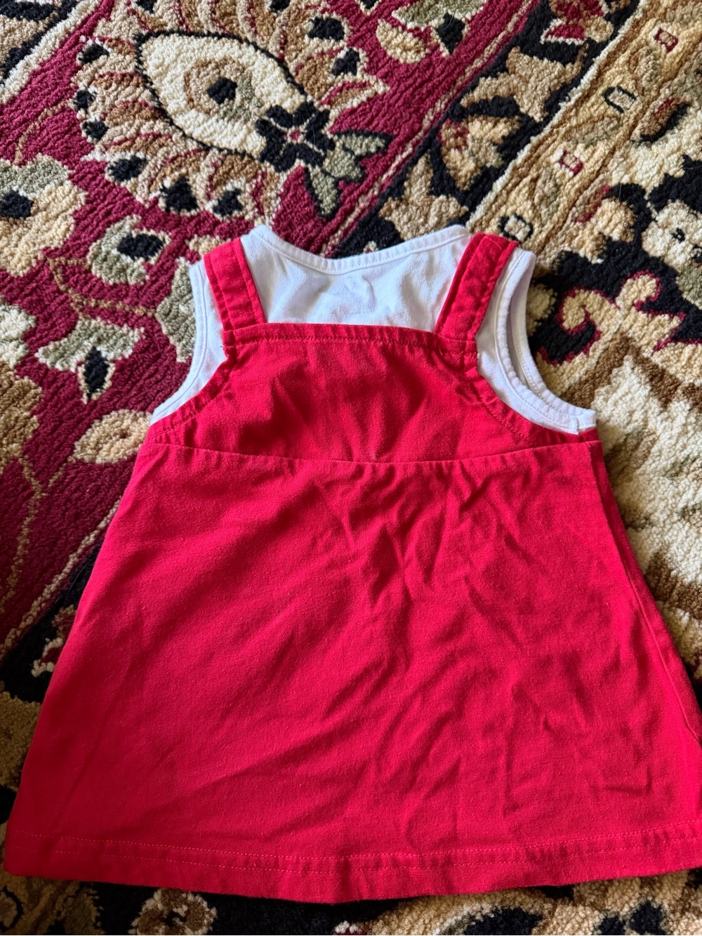 10/20 Miniville Red Sleeveless Heart-Appliqué Tank Top for Kids - Picture 2 of 3